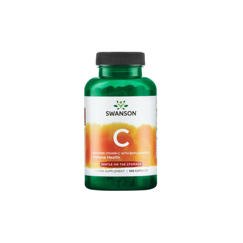 Swanson Buffered Vitamin C 500 mg with Bioflavonoids, 100 capsules