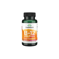 Swanson VITAMIN B12 with Folic Acid 1000 mcg / 250 lozenges