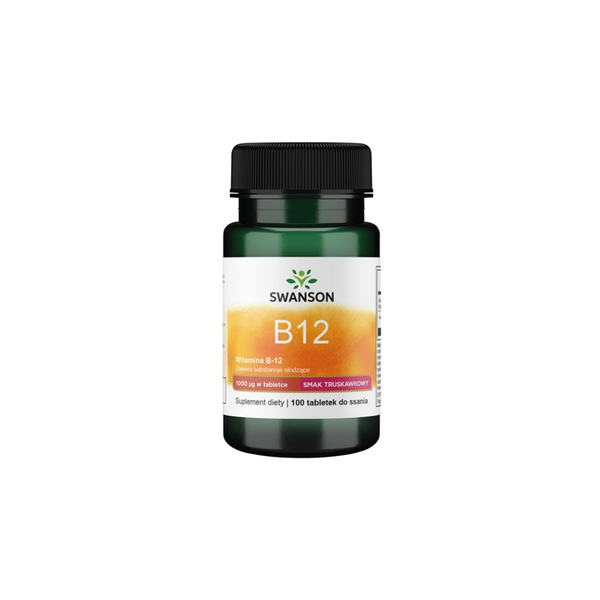 Swanson Vitamin B12 1000mcg + Folic Acid, 100 lozenges