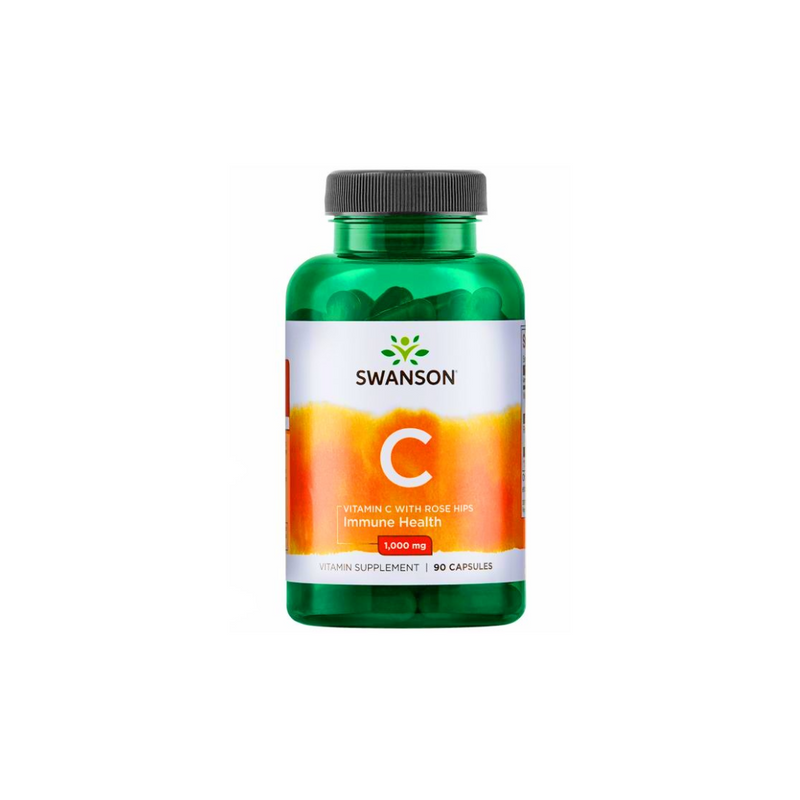 Swanson Vitamin C with Wild Rose - 90 capsules / 1000 mg