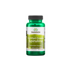 Swanson Certified Organic Spirulina, 180 capsules