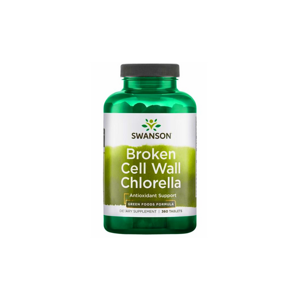 Swanson Broken Cell Wall Chlorella 500mg / 360 capsules