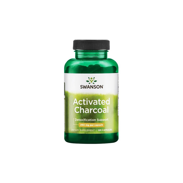 Swanson Activated Charcoal, 120 capsules