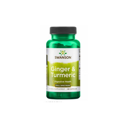 Swanson Full Spectrum Ginger & Turmeric, 60 capsules