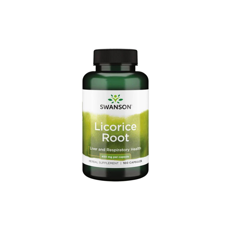 Swanson Licorice (Root) 450 mg / 100 capsules