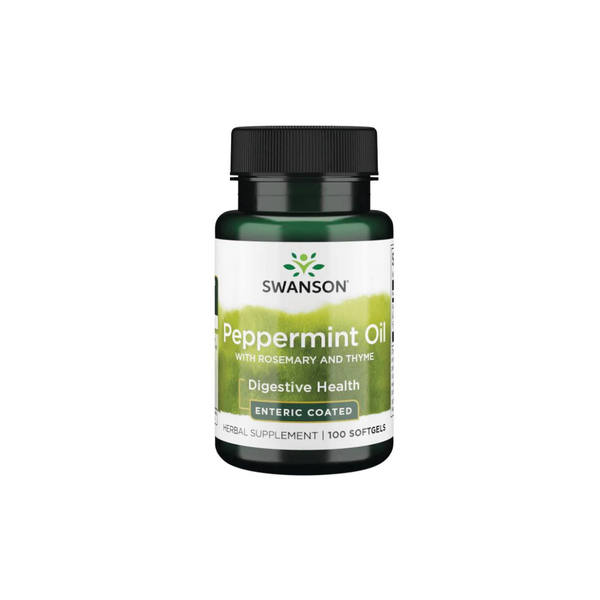 Swanson Peppermint Oil - rosemary and thyme, 100 capsules