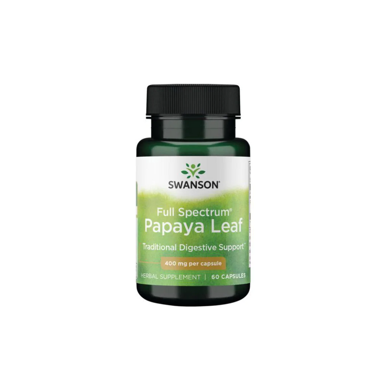 Swanson Full Spectrum Papaya Leaf 400 mg / 60 capsules