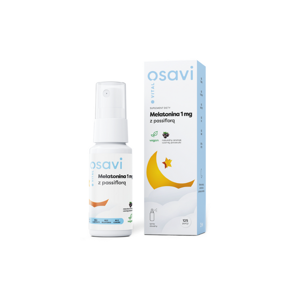Osavi Melatonin 1 mg with Passionflower, 25 ml oral spray, 125 servings