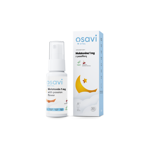 Osavi Melatonin 1 mg with Passionfruit spray (cherry flavour) 25 ml - 125 servings