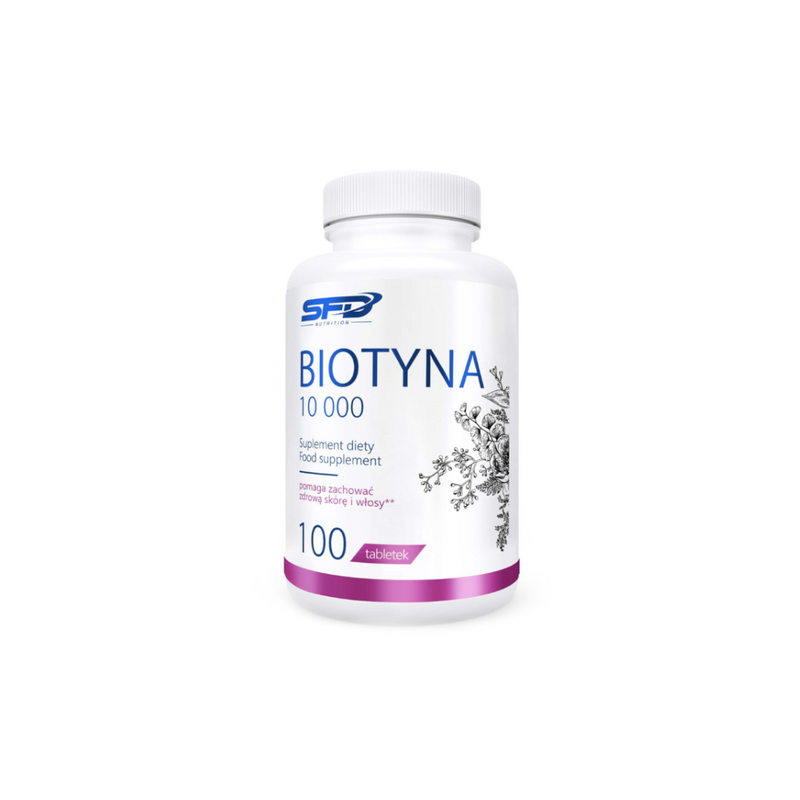 SFD Biotin 100 tablets / 10,000 mcg