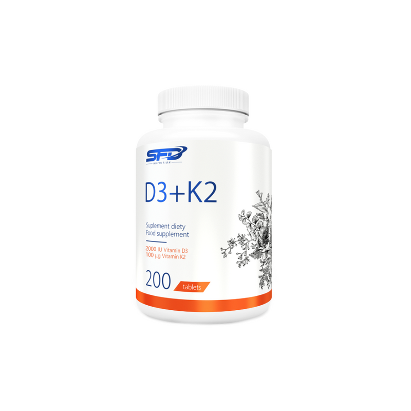 SFD D3+K2, 200 tablets