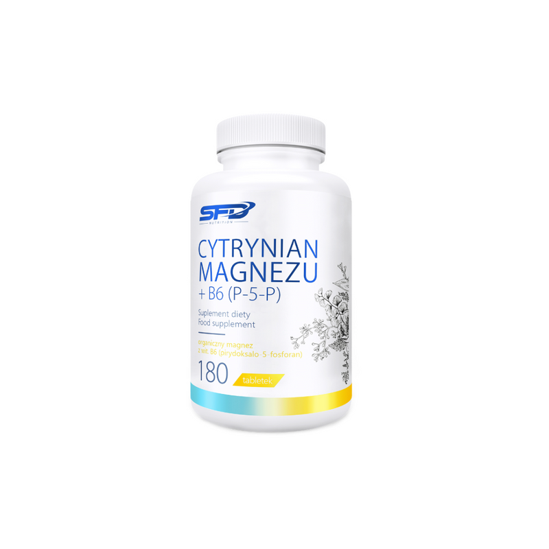 SFD Magnesium Citrate + B6 (P-5-P), 180 tablets