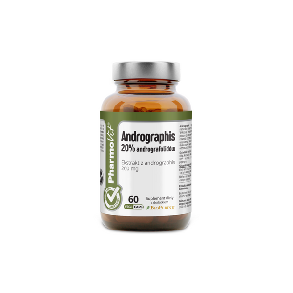 PharmoVit Andrographis 20% andrographis extract 260 mg, 60 capsules