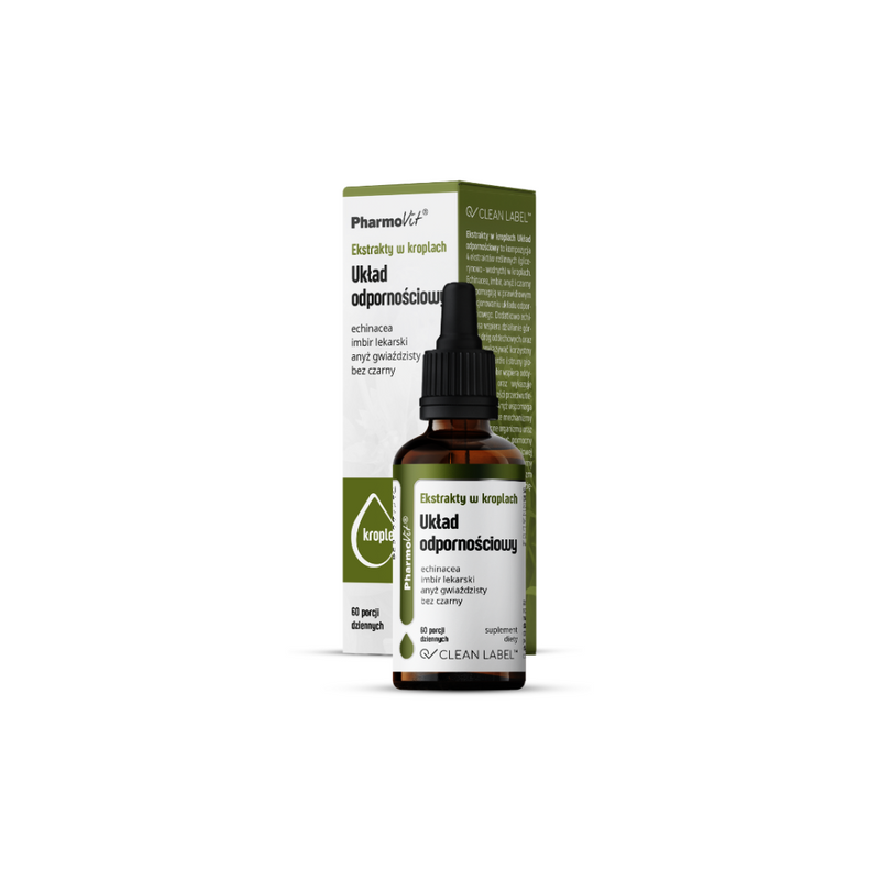 PharmoVit The Immune system Echinacea / Ginger / Anise / Elderberry 30 ml = 60 daily portions