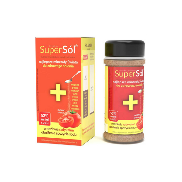 Polskie Warzelnie Soli Super Salt, food salt contains 53% less sodium, 200 g