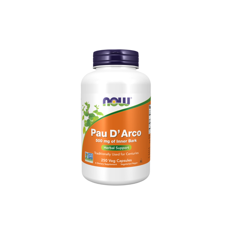 Now Foods Pau D'arco 500 mg of Inner Bark, 250 capsules