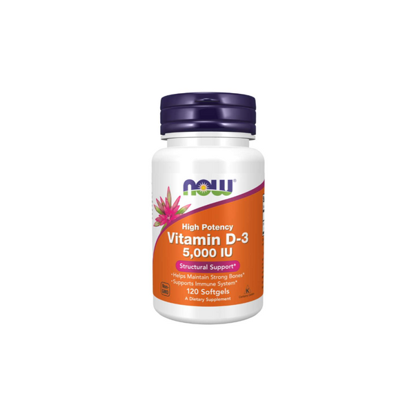 Now Foods VITAMIN D3 5000 IU / 120 capsules