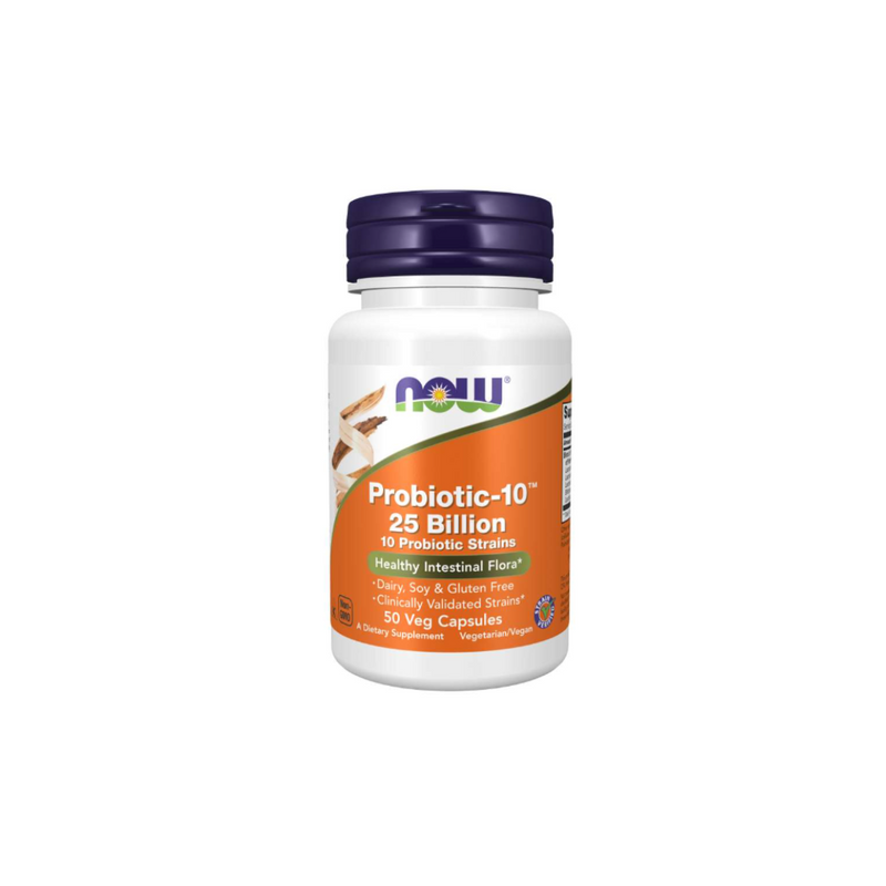 Now Foods Probiotic-10™, 25 Billion (Probiotic-10) 50 capsules