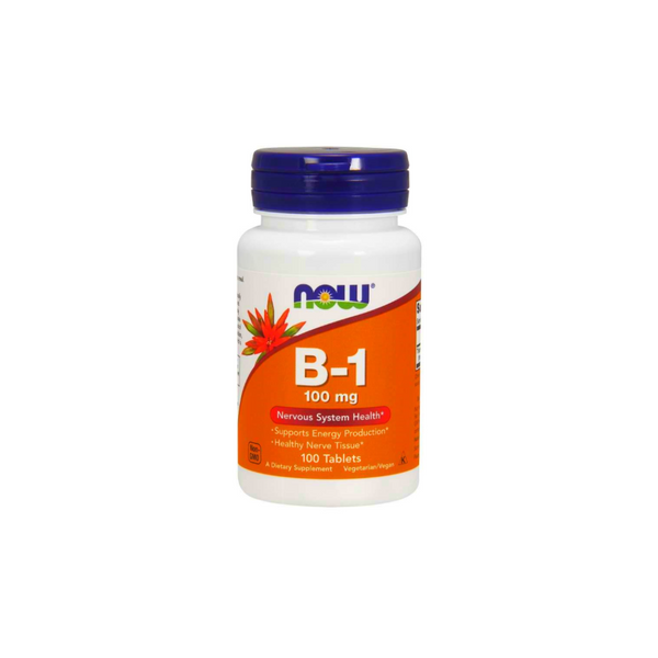 Now Foods Vitamin B1 (Thiamine) 100 mg / 100 capsules