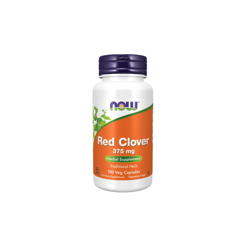 Now Foods Red Clover 375 mg Meadow clover, 100 capsules