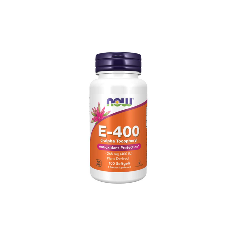 Now Foods E-400 Natural Vitamin E 400 – 100 gel capsules