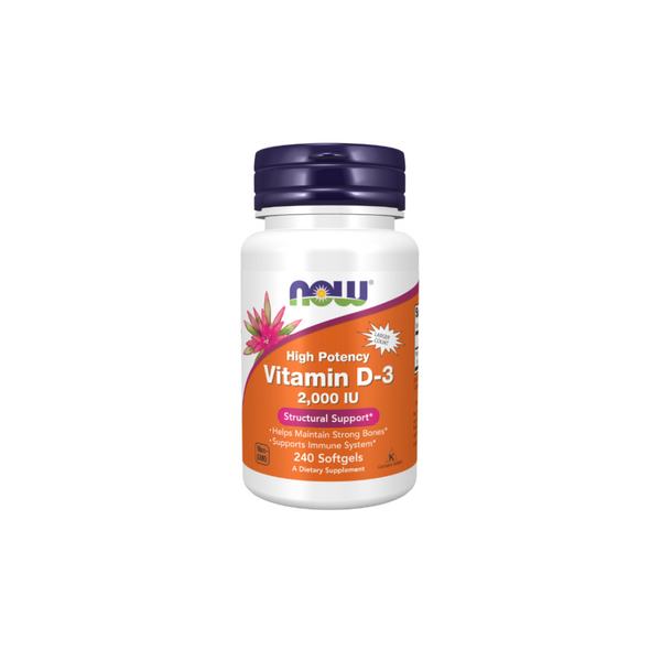 Now Foods VITAMIN D3 2000 IU / 240 CAPSULES