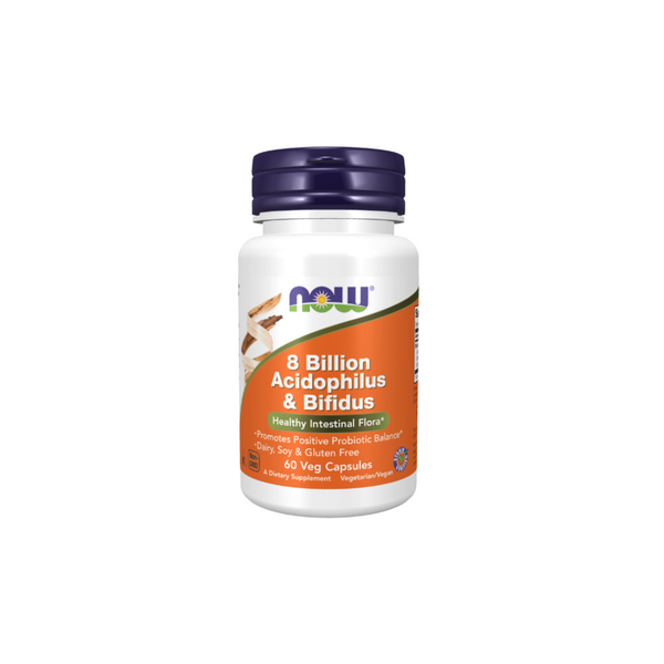 Now Foods Acidophilus and Bifidus, 8 billion – probiotic, 60 vegetarian capsules