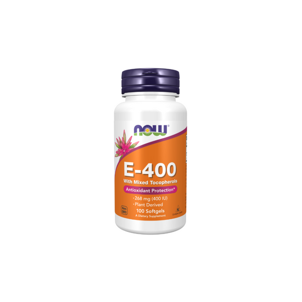 Now Foods VITAMIN E natural MIX 400, 100 capsules