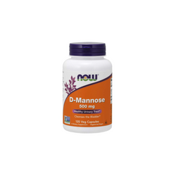 Now Foods D-Mannose 500 mg, 120 vegetarian capsules