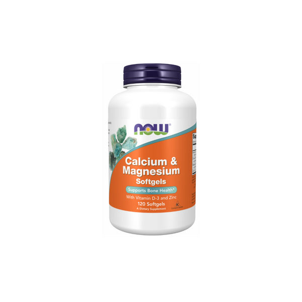 Now Foods Calcium & Magnesium + VITAMIN D3 + ZINC 120 gel capsules