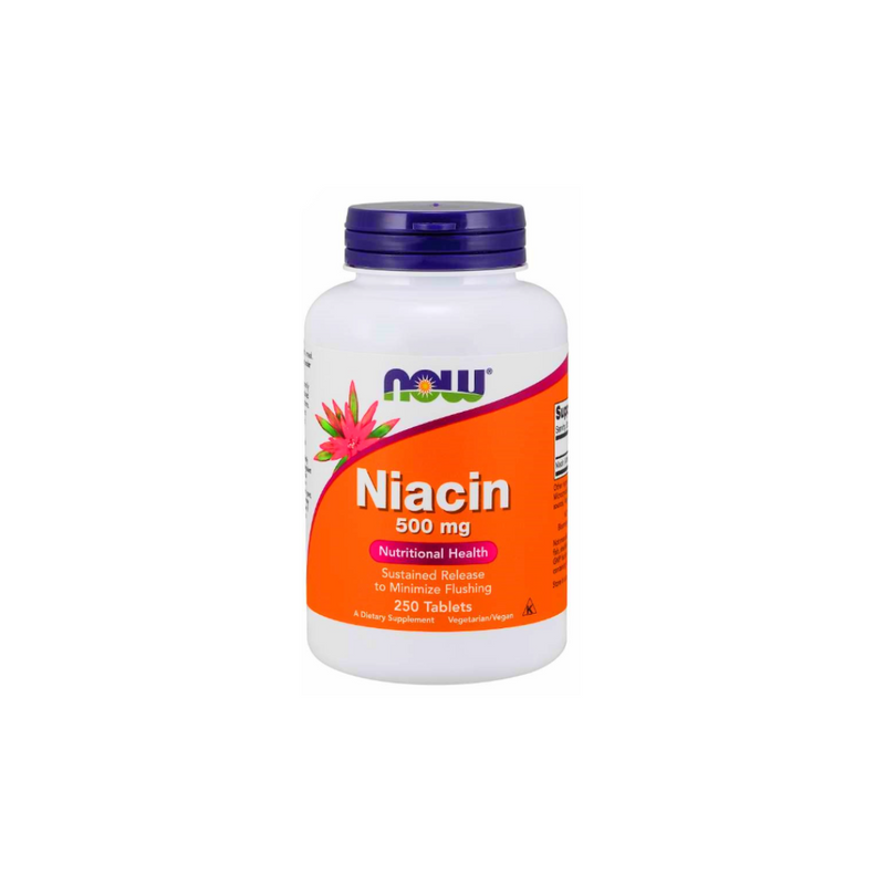 Now Foods VITAMIN B3 (NIACIN) 500 mg / 250 tablets