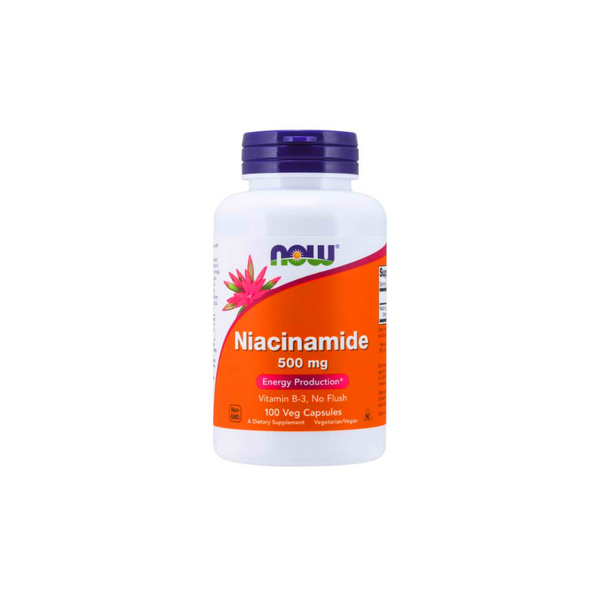 Now Foods Niacinamide 500 mg Vitamin B-3, 100 capsules