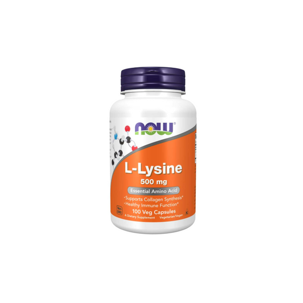 Now Foods L-Lysine 500 mg 100 vege capsules