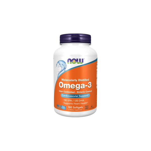 Now Foods Omega-3 Molecularly distilled 180 gel capsules
