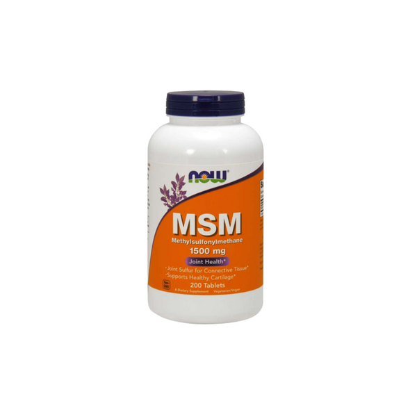 Now Foods MSM – metylosulfonylometan 1500 mg – 200 vegetarian tablets