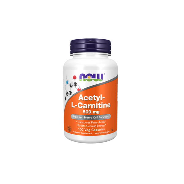 Now Foods Acetyl-L-Carnitine 500 mg – 100 vegetarian capsules