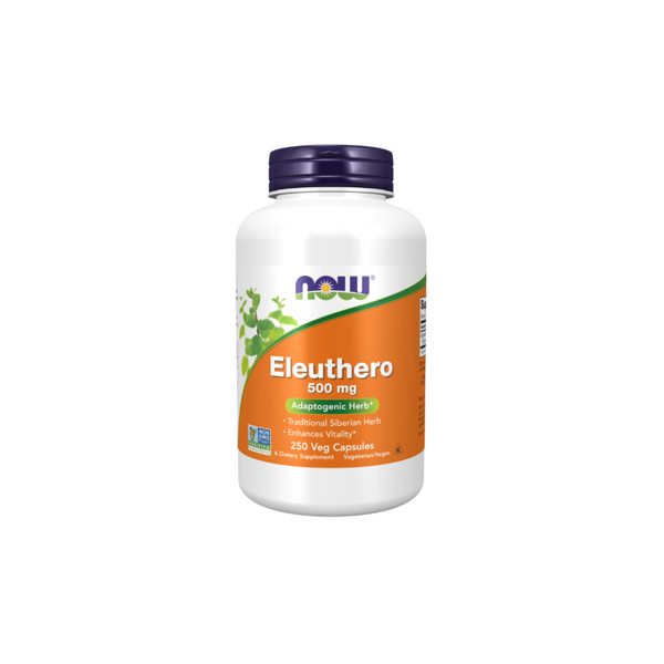 Now Foods Eleuthero 500 mg / 250 vegetarian capsules