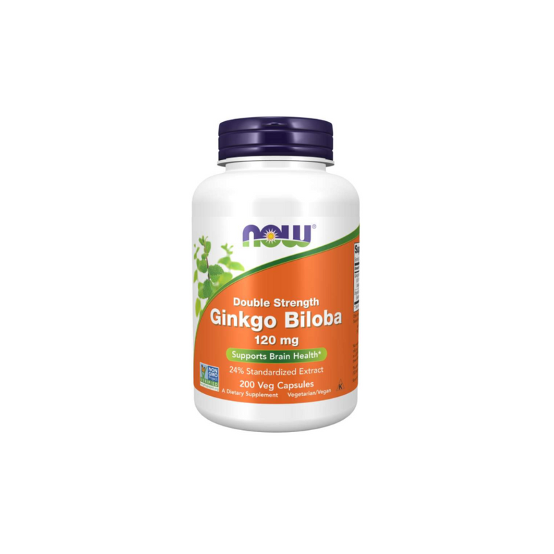 Now Foods Ginkgo Biloba 120 mg / 200 vegetarian capsules