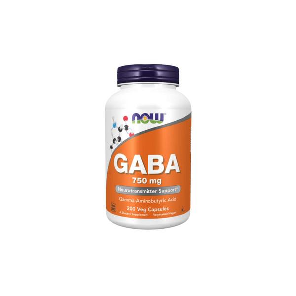 Now Foods GABA 750 mg / 200 vege capsules