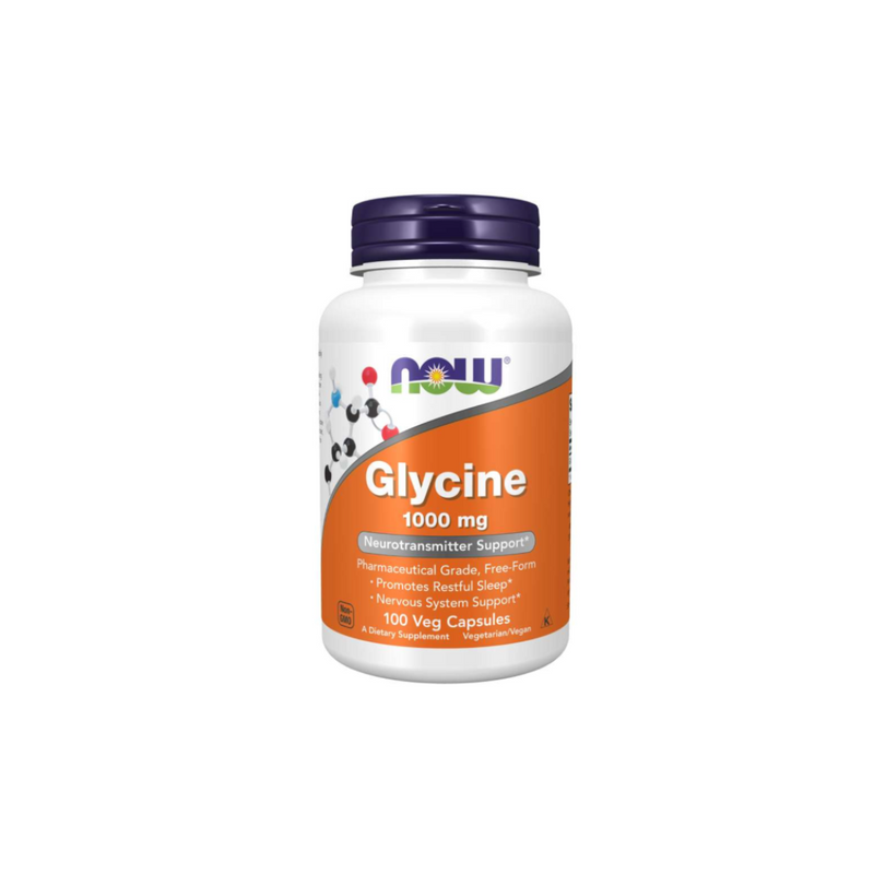 Now Foods Glycine 1000 mg / 100 vegetarian capsules