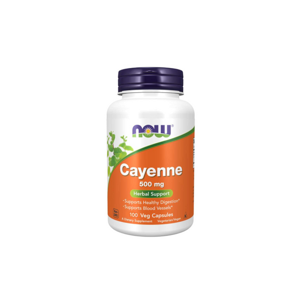 Now Foods Cayenne Pepper 500 mg / 100 vegetarian capsules