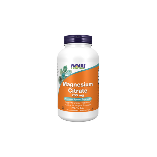 Now Foods Magnesium citrate 200 mg / 250 vegetarian tablets