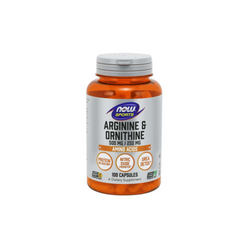 Now Foods Arginine and Ornithine 500/250 mg 100 vegan capsules