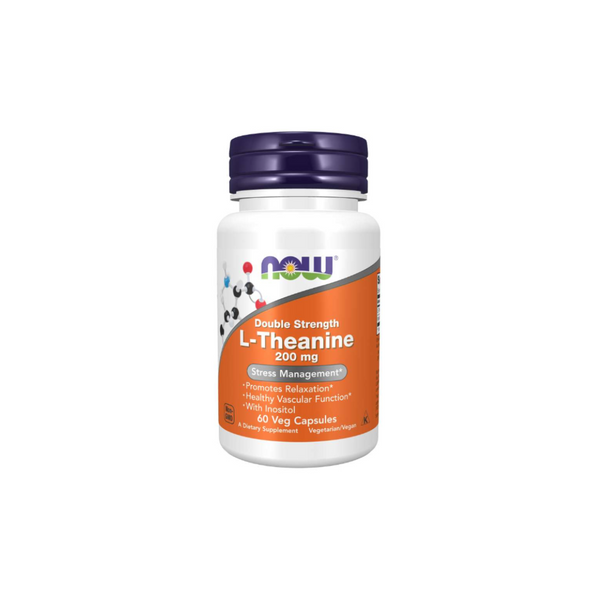 Now Foods L-Theanine 200 mg / 60 vegetarian capsules