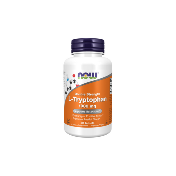 Now Foods L-Tryptophan Double Strength DOUBLE POWER 1000 mg / 60 tablets