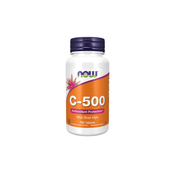 Now Foods Vitamin C-500 with rosehip 100 tablets