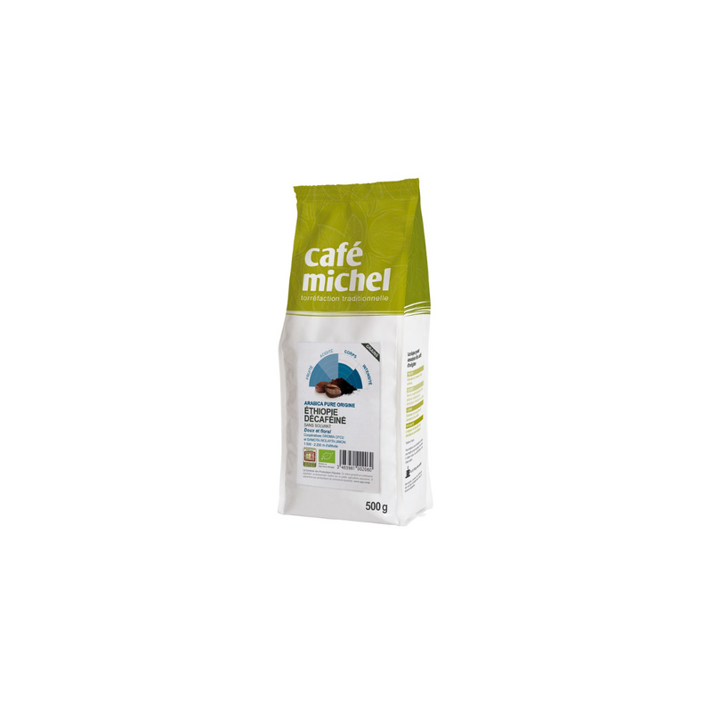 Cafe Michel ORGANIC COFFEE BEANS DECAFFEINATED ARABICA FAIR TRADE 500 g