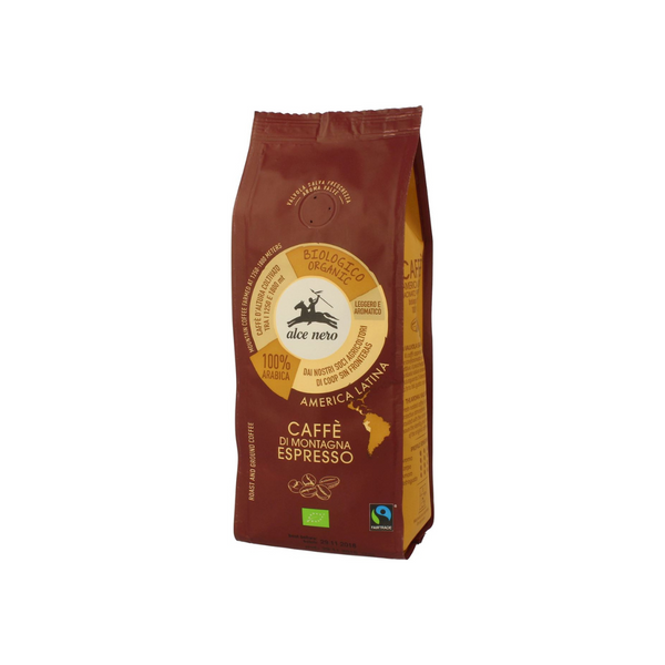 ALCE NERO ORGANIC 100% ARABICA COFFEE (SPECIAL FOR ESPRESSO MACHINES) 250 g