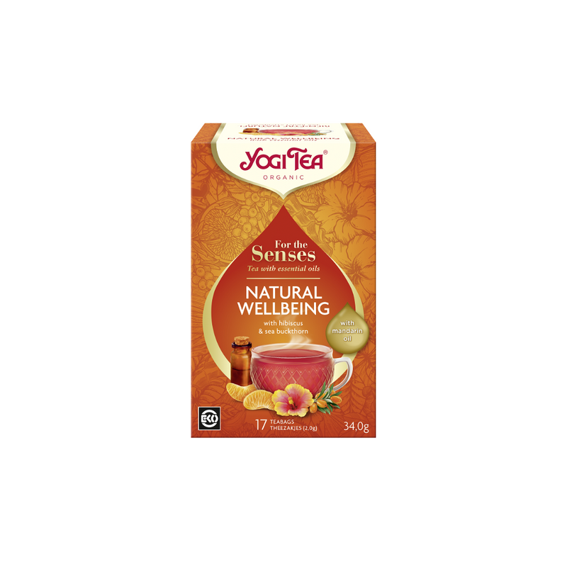 YOGI TEA ORGANIC TEA FOR THE SENSES NATURAL WELLBEING (17 x 2 g) 34 g