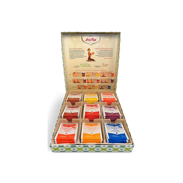 YOGI TEA ORGANIC TEA SET IN A GIFT BOX (9 FLAVOURS x 5 BAGS) 88.5 g